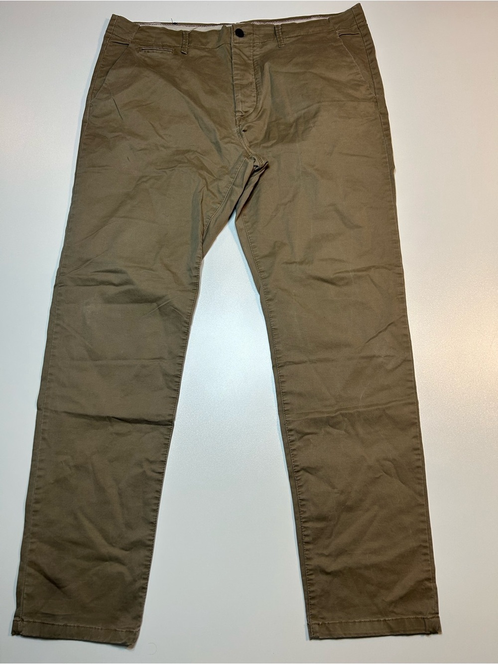Jack & Jones Men's Khaki Tan Slim Fit Stretch Chino Casual Trousers Pants